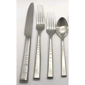 Reed & Barton East End Satin 4 Piece Set 18/10 Stainless Flatware